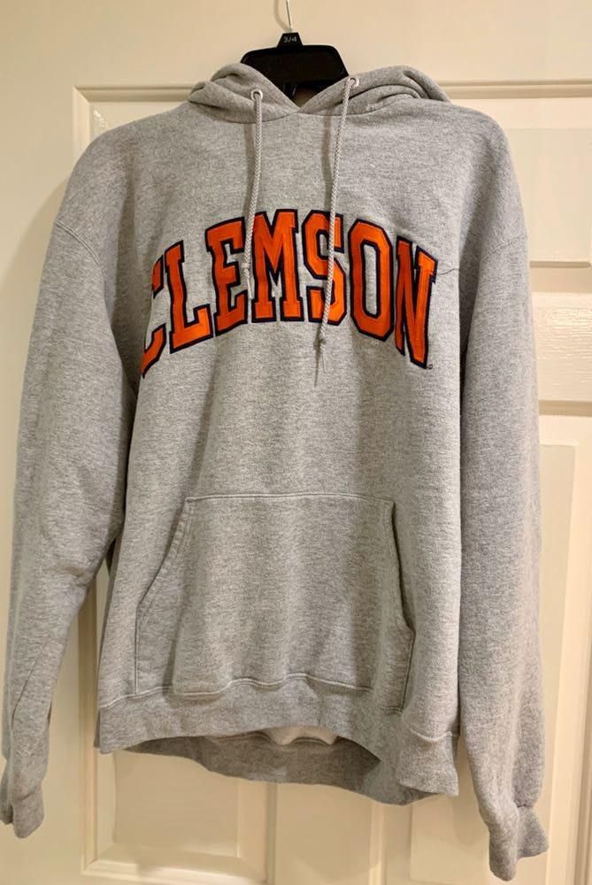 grey clemson hoodie