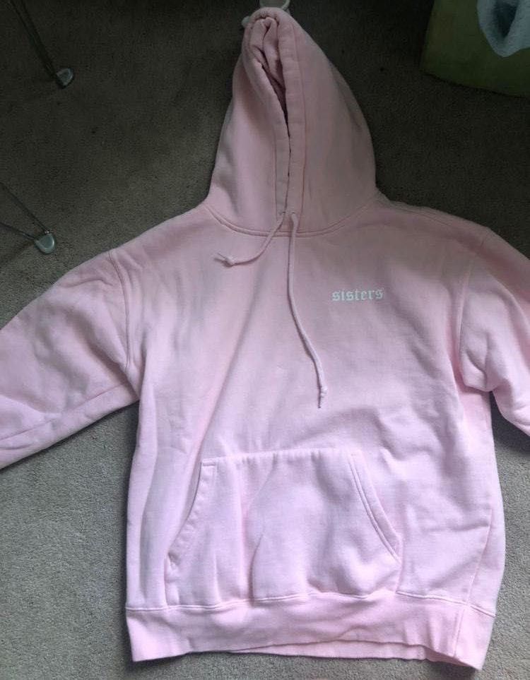 sisters pink hoodie