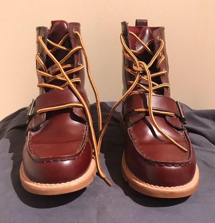 maroon polo boots