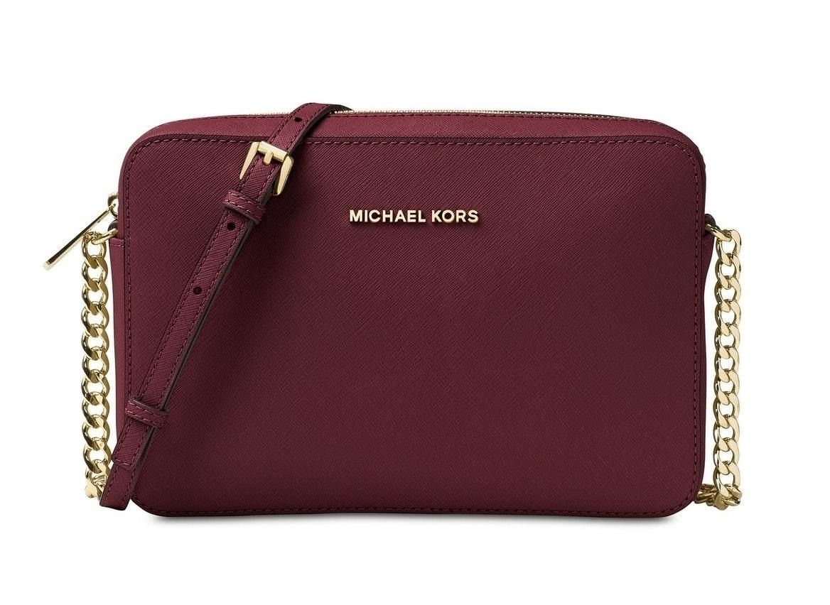 burgundy mk purse