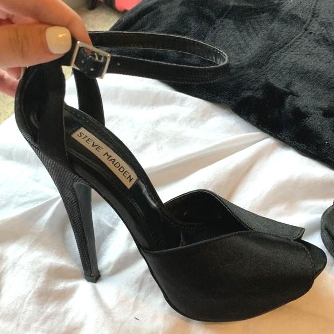 steve madden black heels