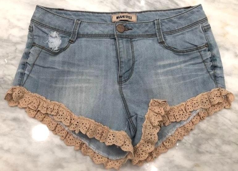 blue spice jeans shorts