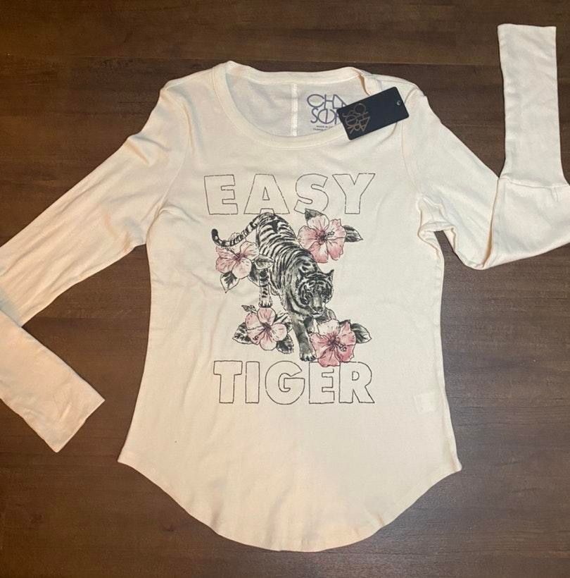 chaser easy tiger shirt