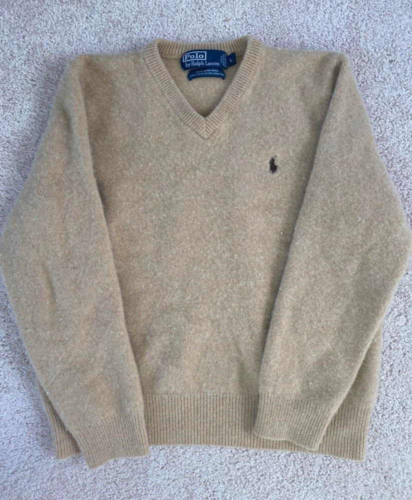 fuzzy polo sweater