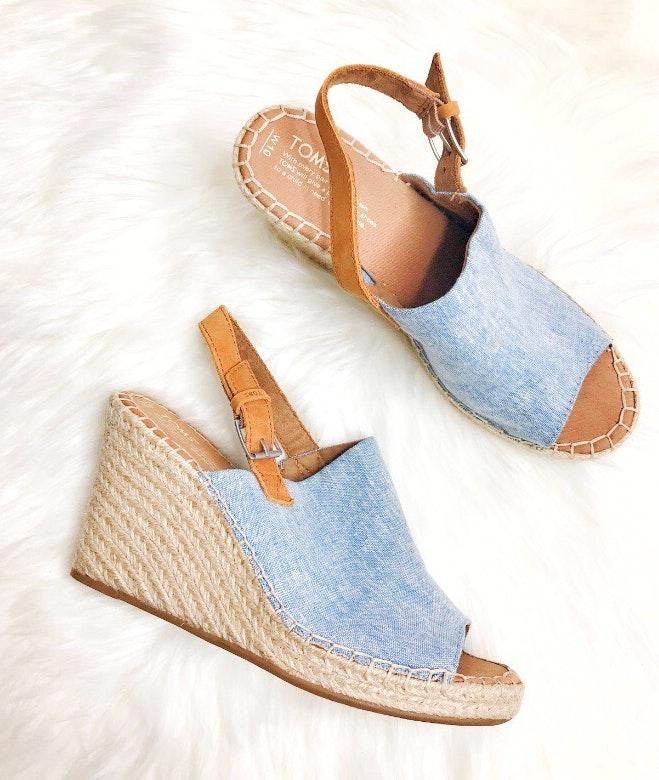 monica slingback wedge toms