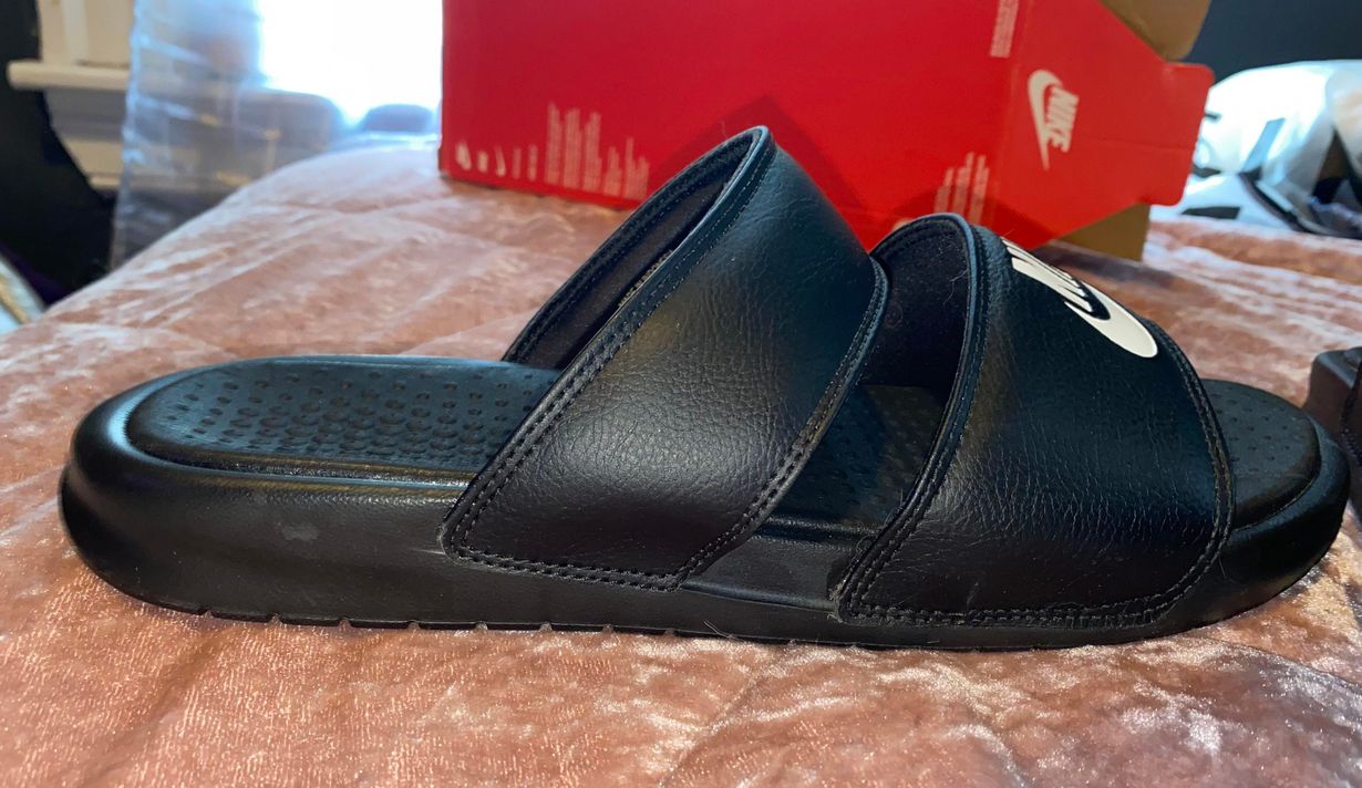 nike double strap slides