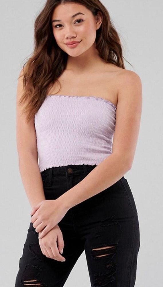 hollister strapless top