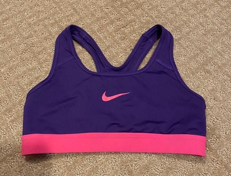purple nike bra