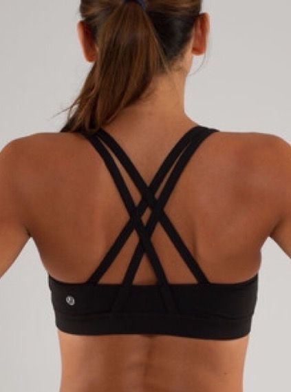 Lululemon Black Strappy Back Sports Bra 