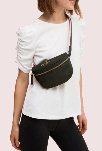 kate spade black fanny pack