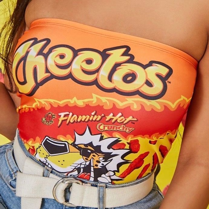 flamin hot cheetos tube top