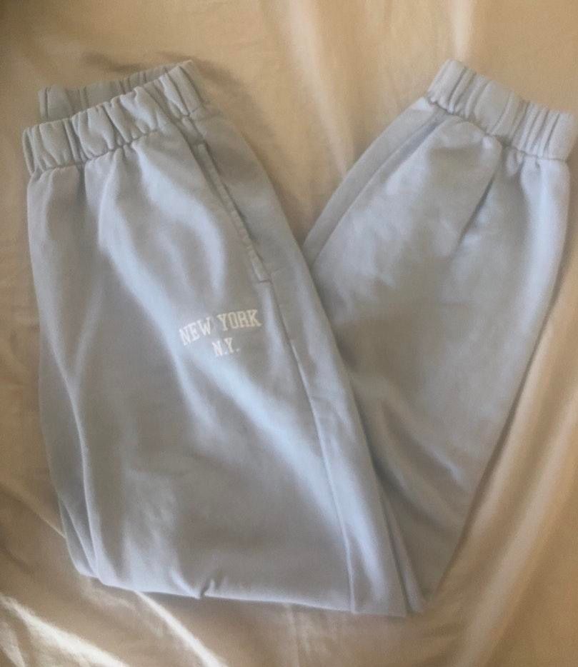 brandy melville light blue sweatpants