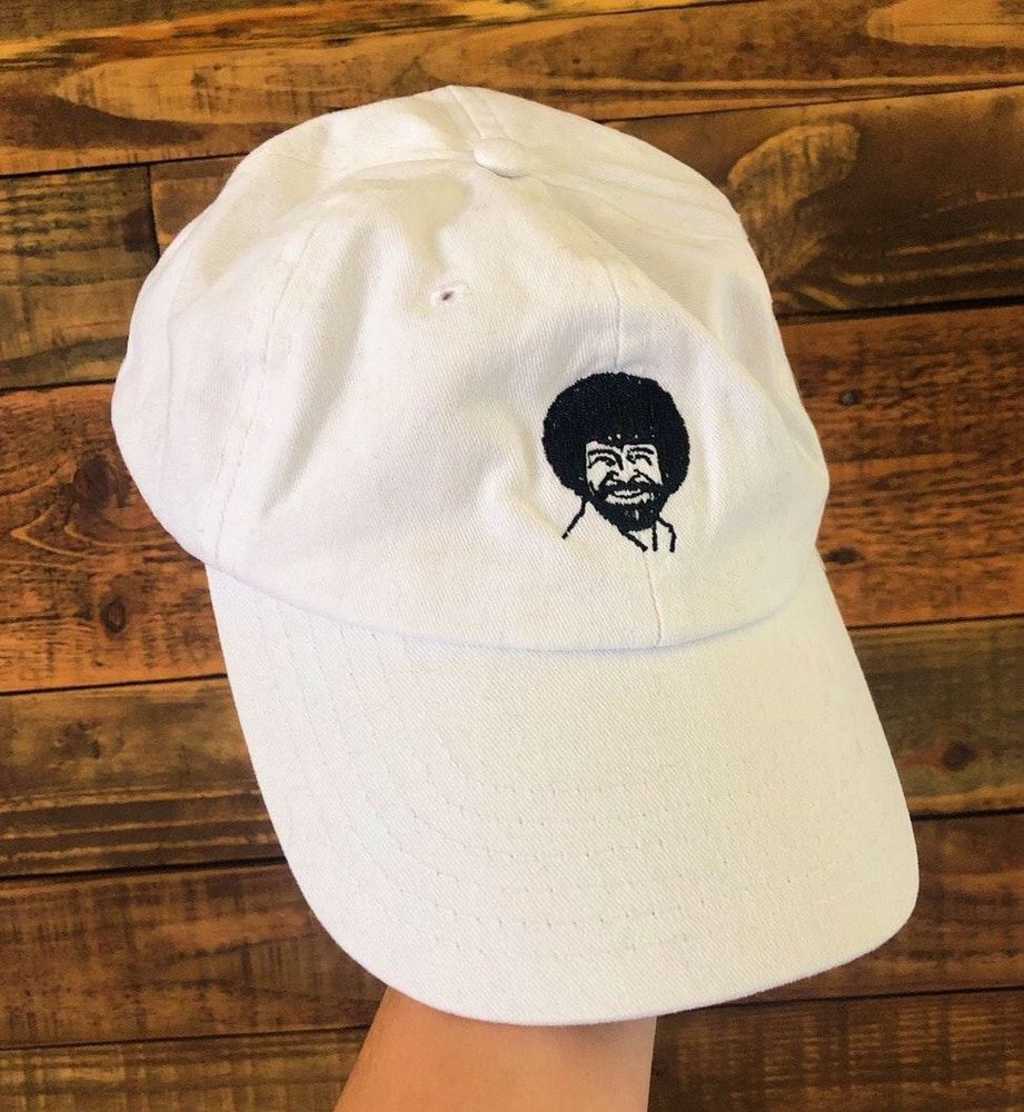 bob ross trucker hat