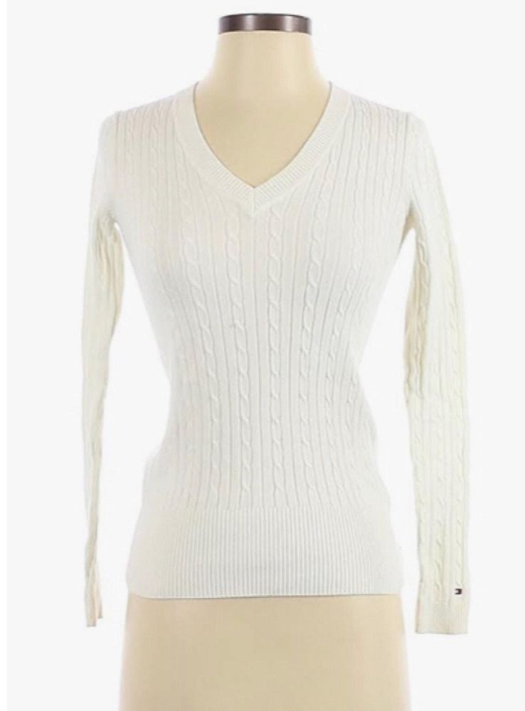 tommy hilfiger cream sweater