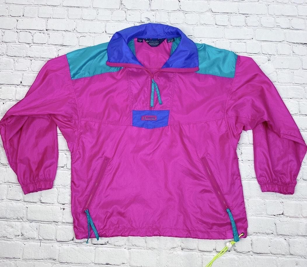 pink columbia windbreaker