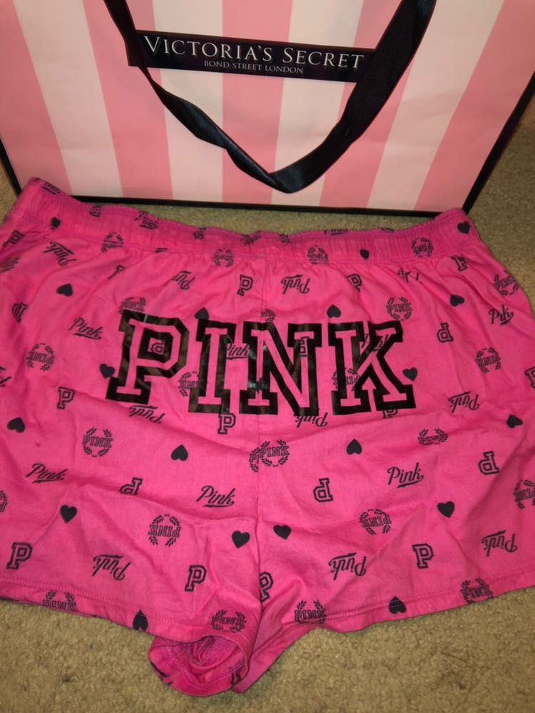 pink boxer shorts victoria's secret