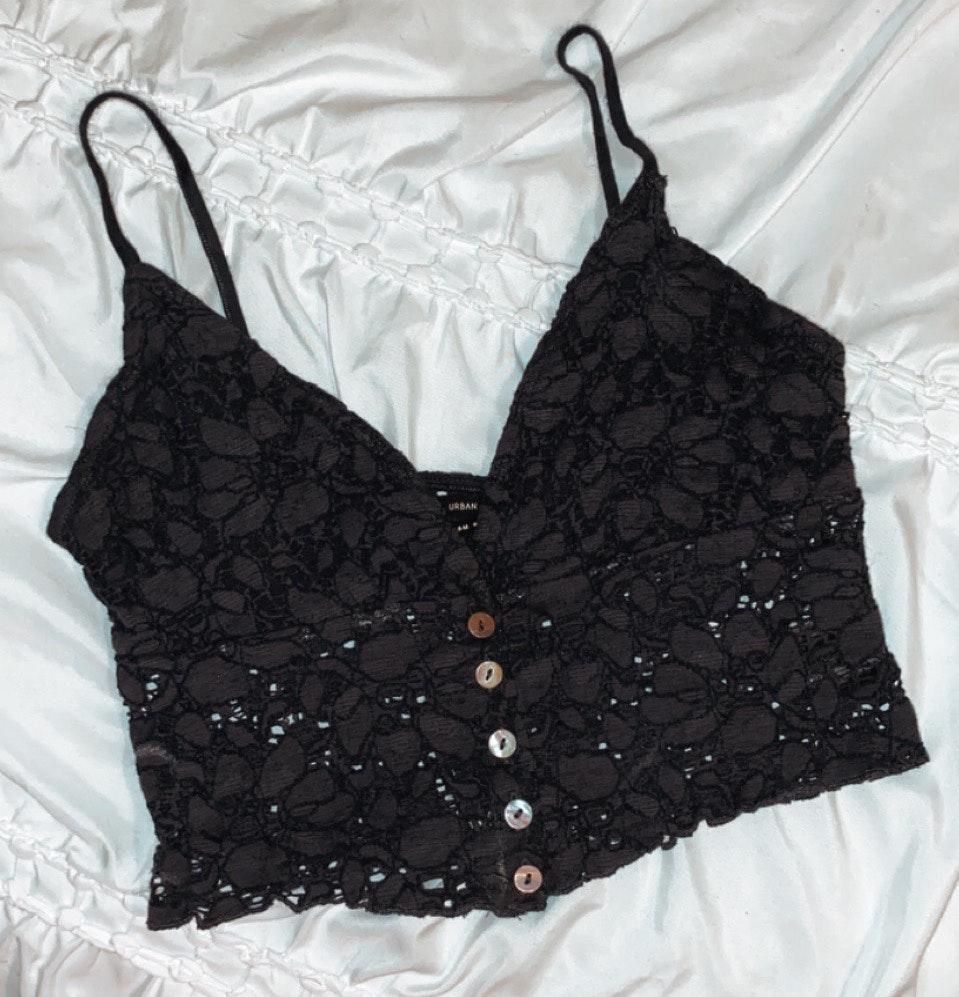 navy blue bralette top