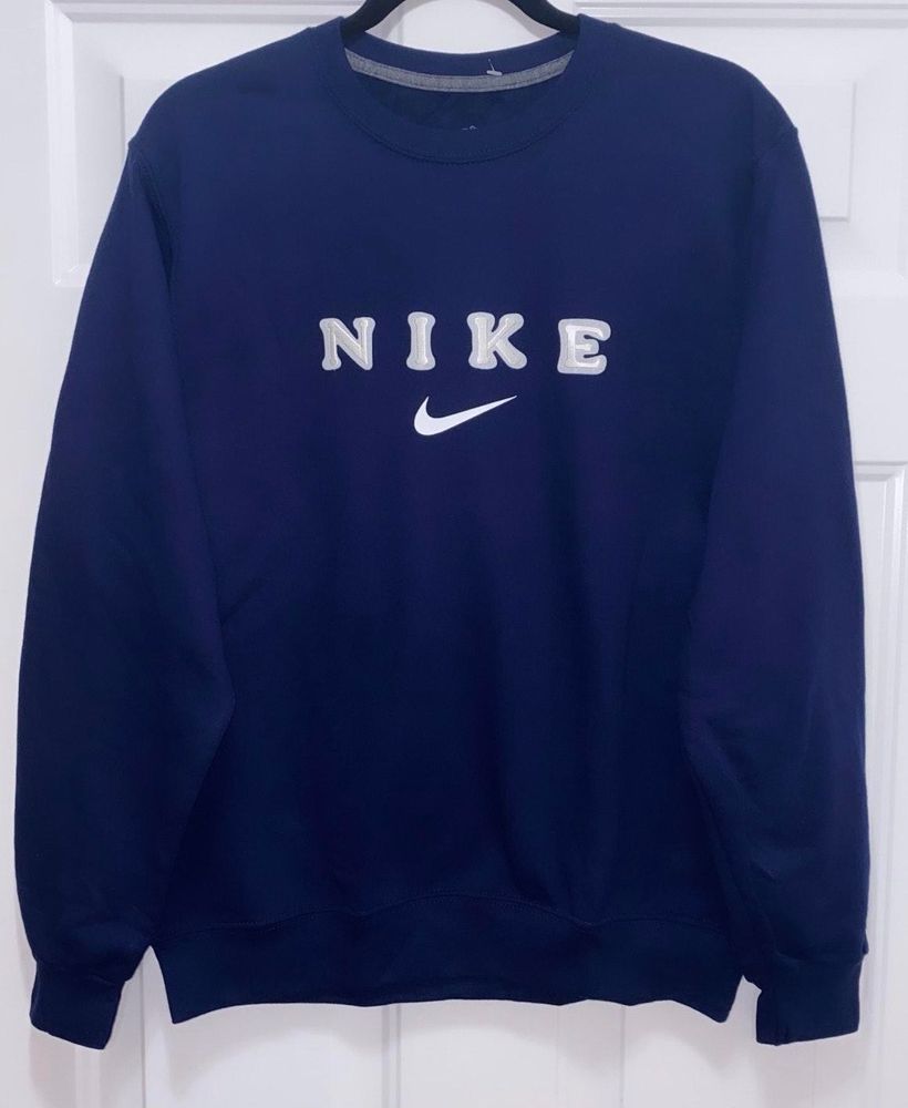 blue nike crewneck vintage
