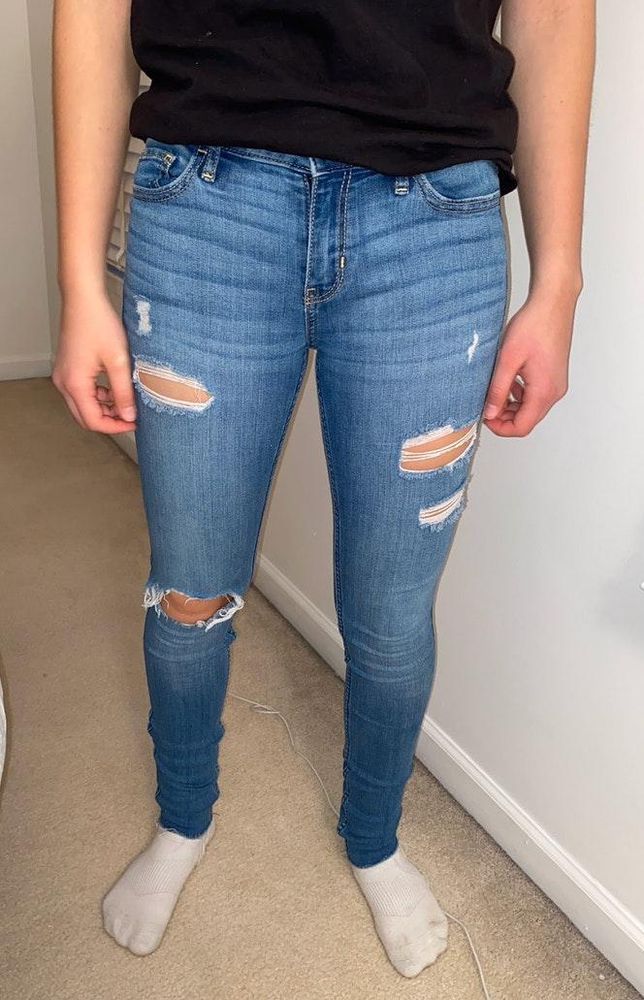 low rise super skinny jeans hollister