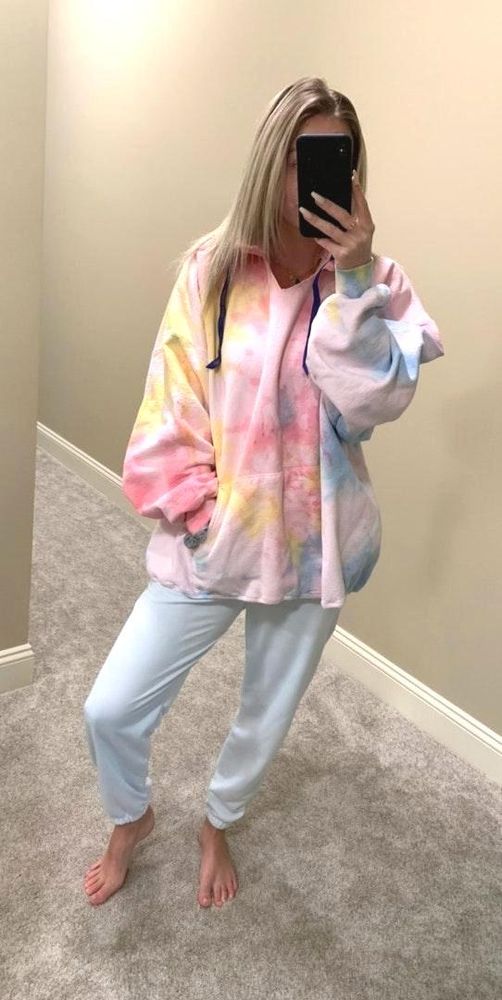 pretty little thing tie dye hoodie