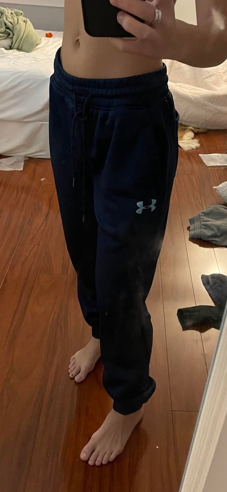under armour navy joggers