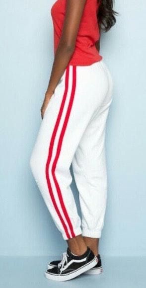 brandy melville striped sweatpants