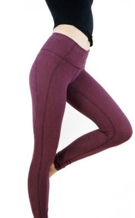 maroon lulu leggings