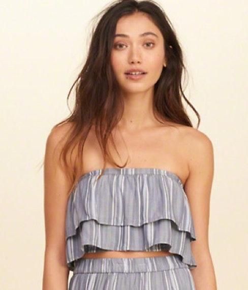 hollister white bandeau