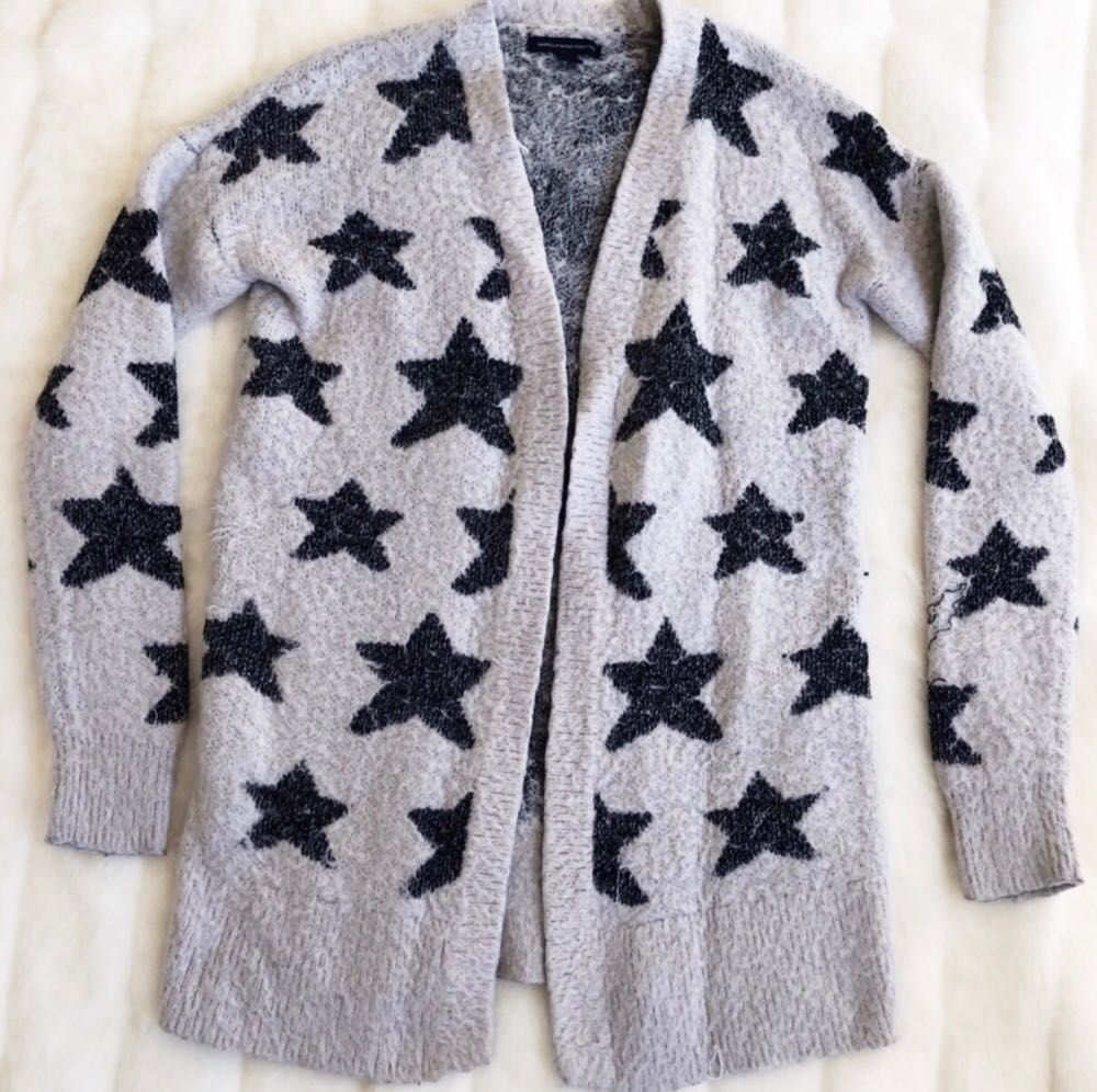 star cardigan sweater