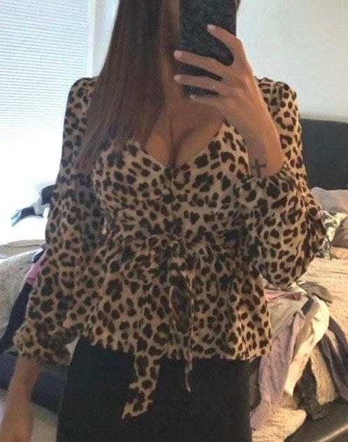 cheetah blouse forever 21