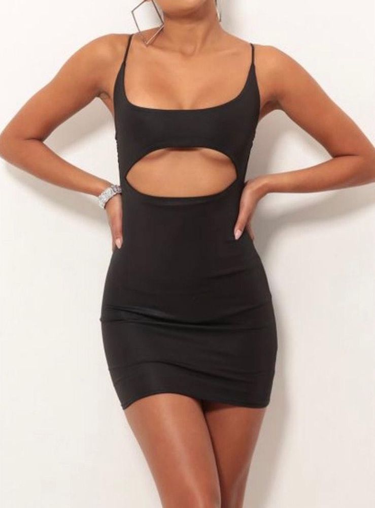 Lucy In The Sky Black Cut Out Dress Curtsy Lucy In The Sky Black Cut Out Dress Curtsy