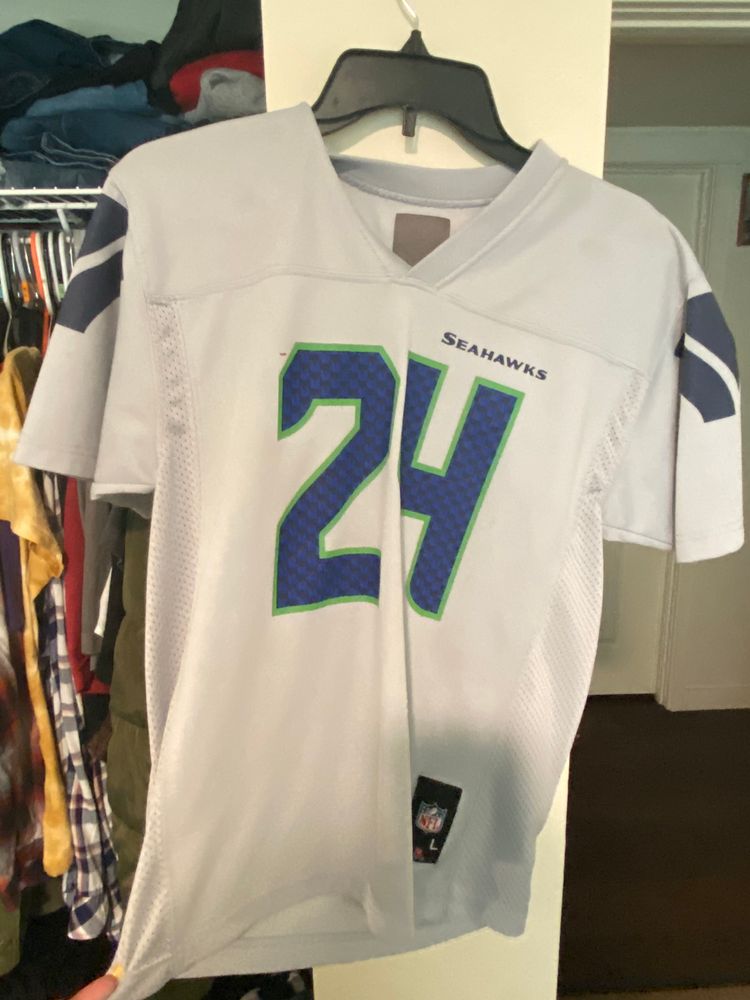 gray seattle seahawks jersey