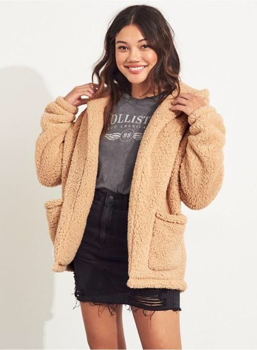 hollister teddy pullover