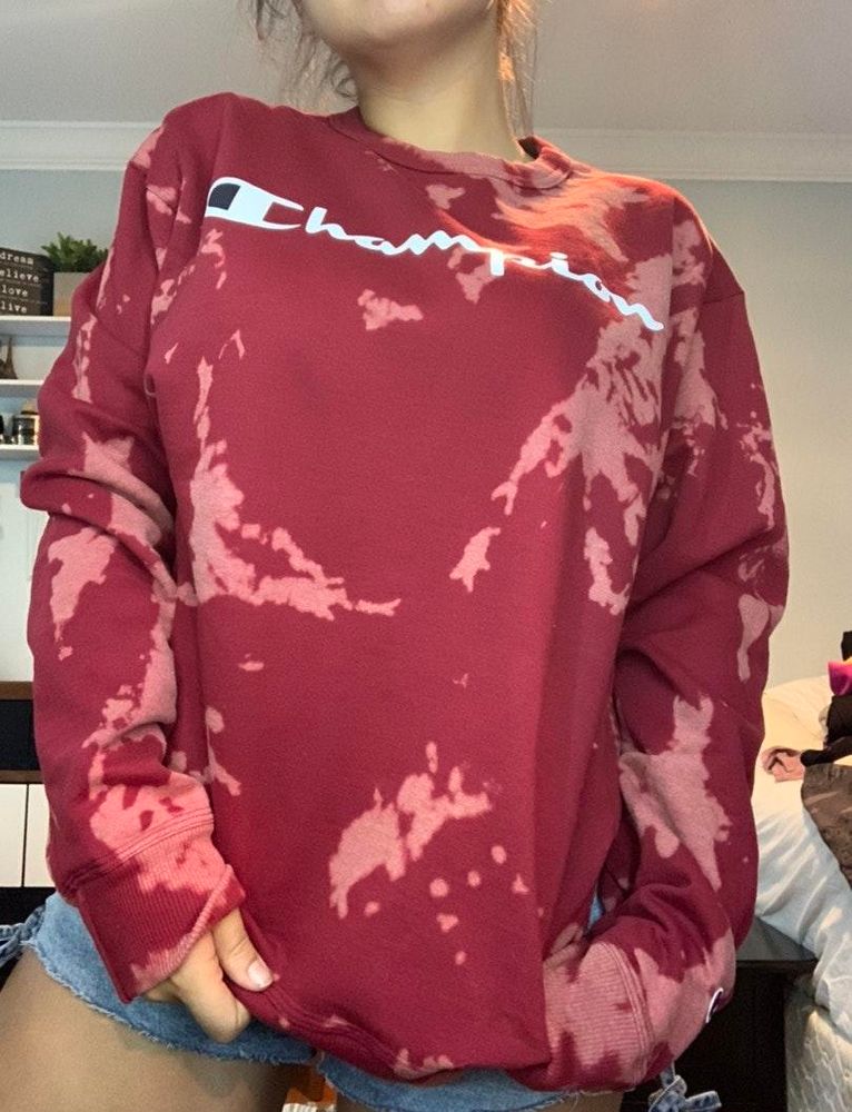 bleached champion sweatshirt
