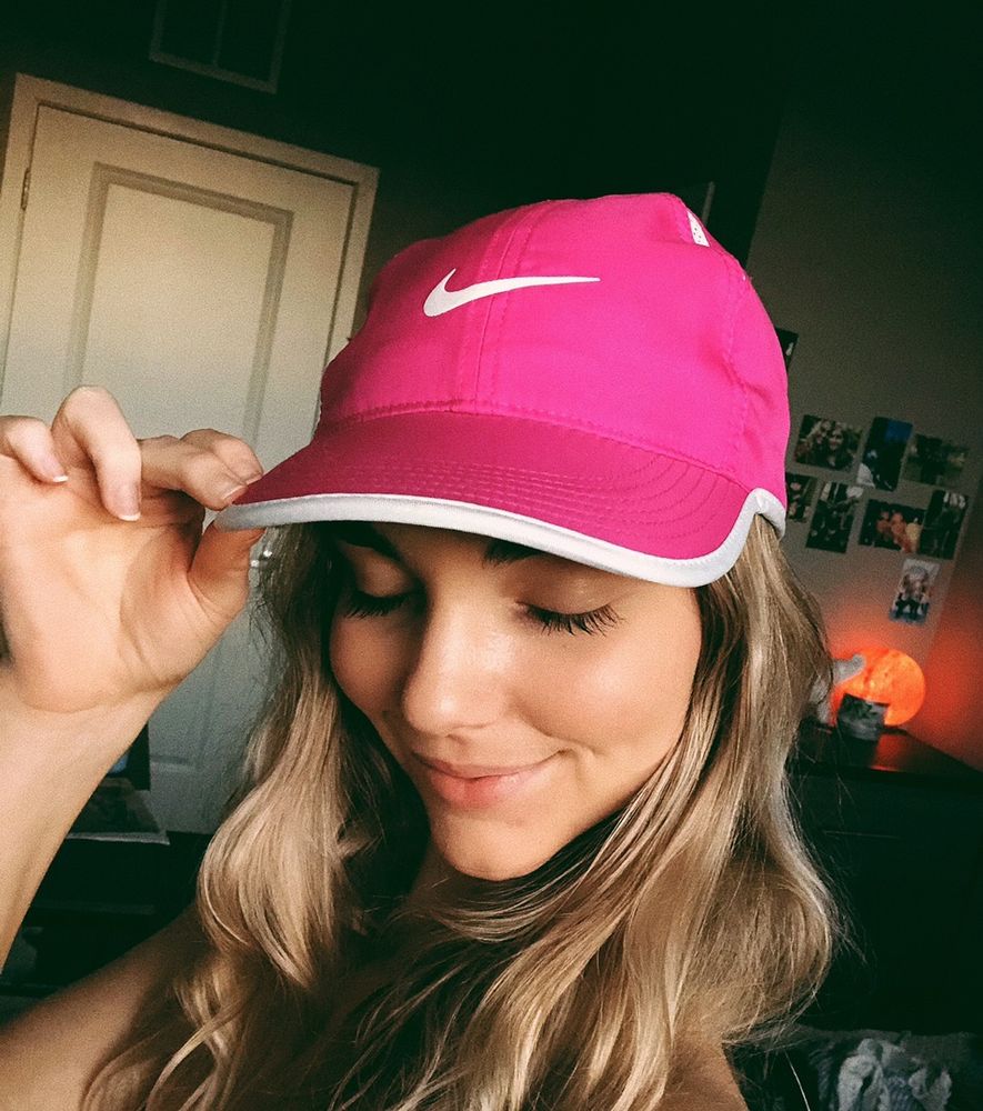 pink dri fit hat