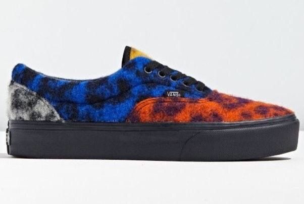 vans era mixed leopard platform sneaker