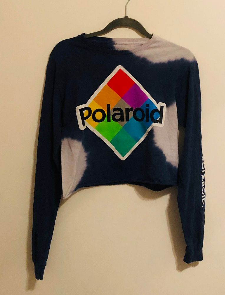 polaroid crop top long sleeve