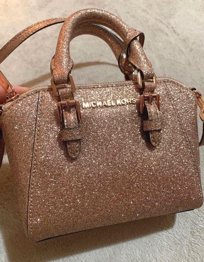 Michael Kors ROSEGOLD GLITTER MINI 