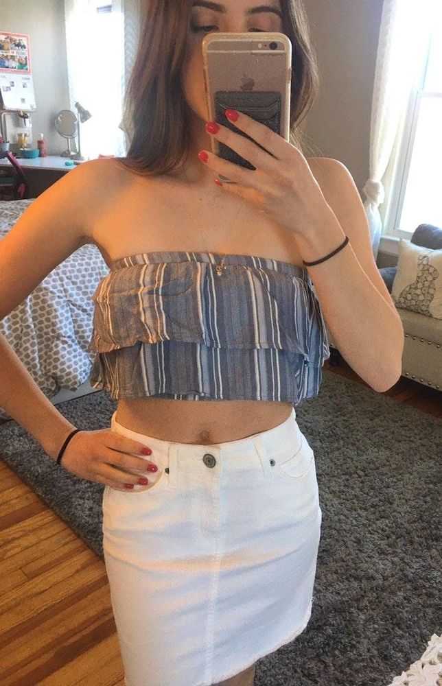 hollister striped top