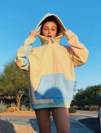 urban outfitters colorblock hoodie
