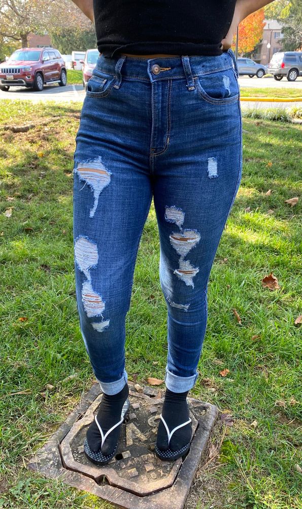 very skinny jeans