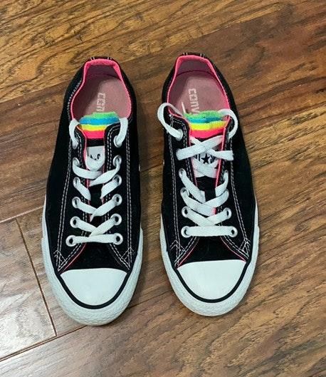 rainbow tongue converse