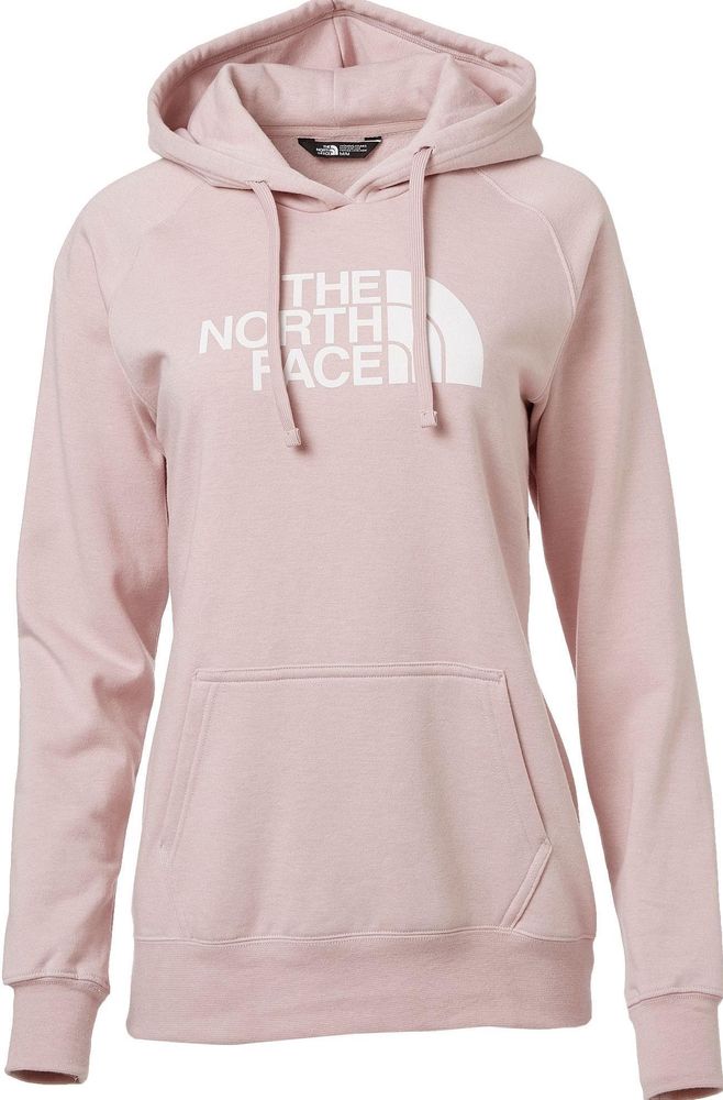 pink north face sweatshirt