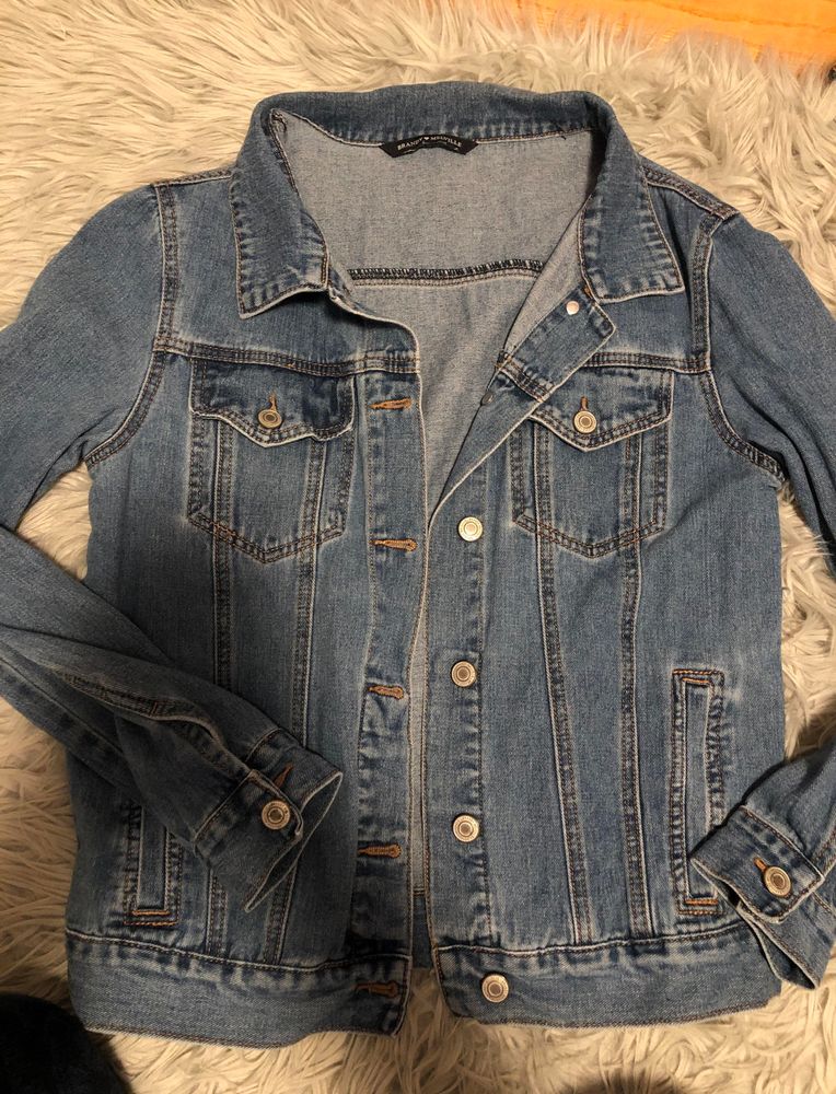 brandy melville sherpa denim jacket