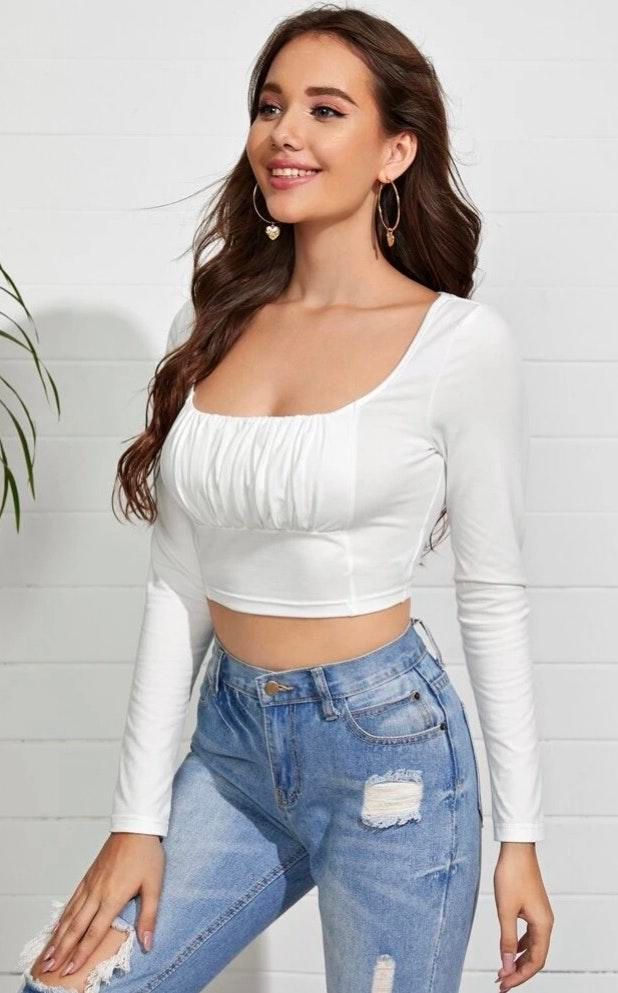 ruched bust top