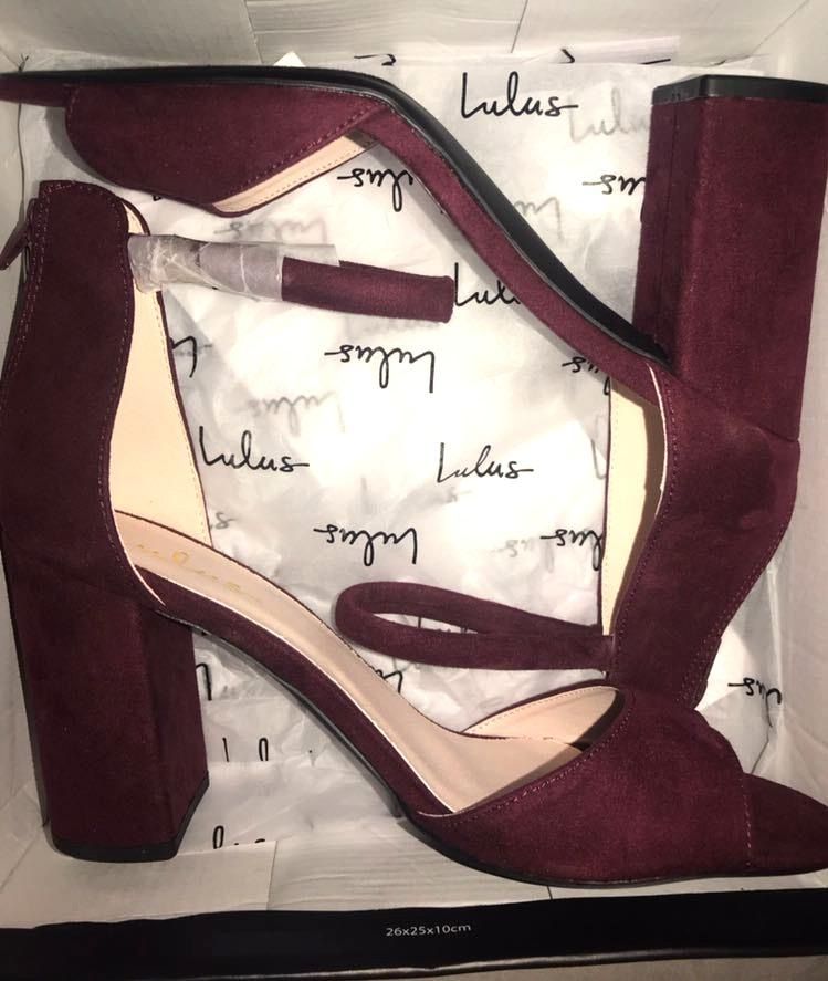 burgundy heels cheap