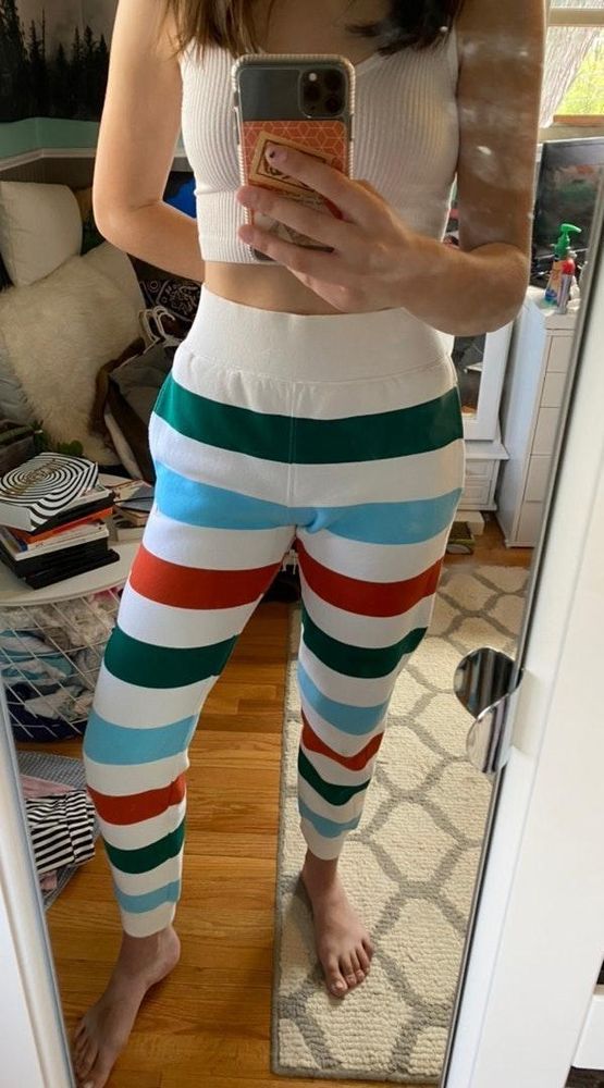 champion striped joggers