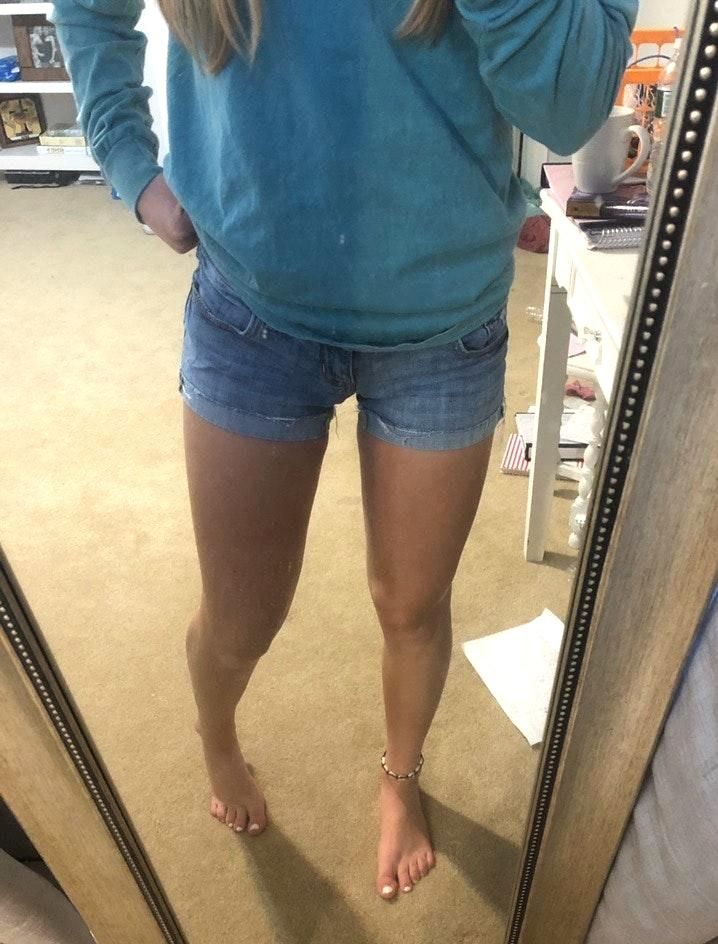 hollister jean shorts