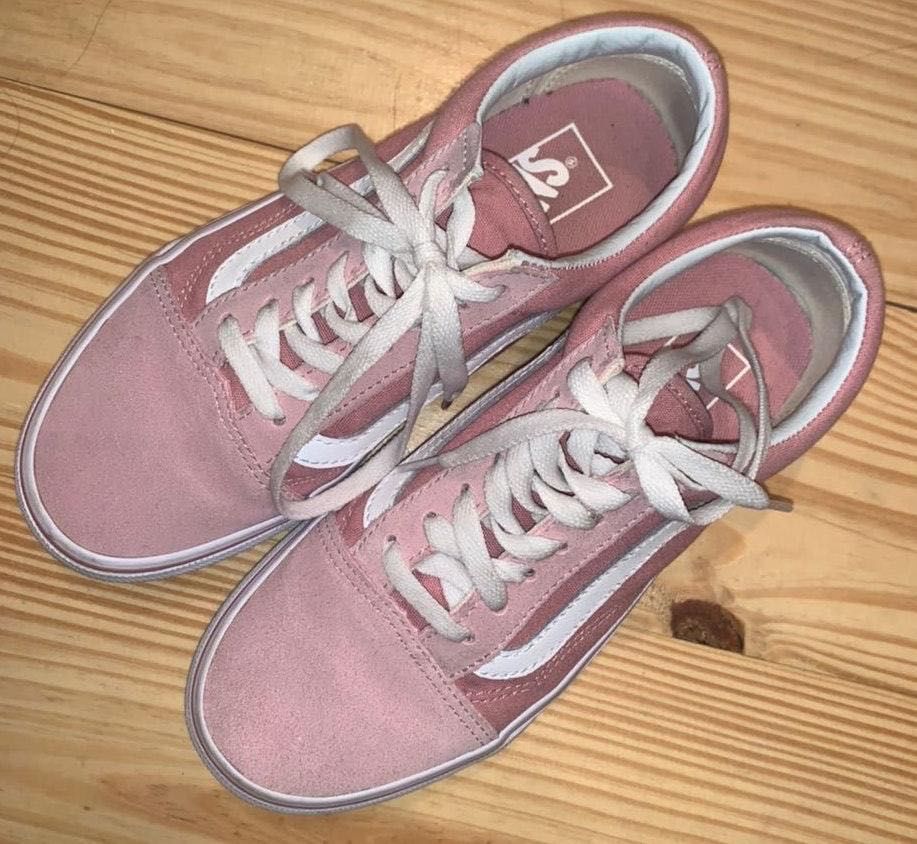dusty pink vans