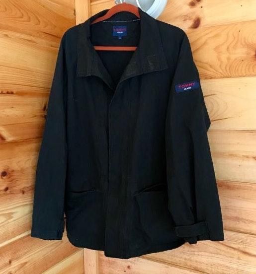 tommy hilfiger black denim jacket